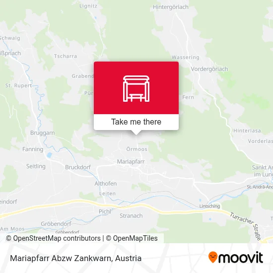 Mariapfarr Abzw Zankwarn map