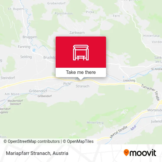 Mariapfarr Stranach map