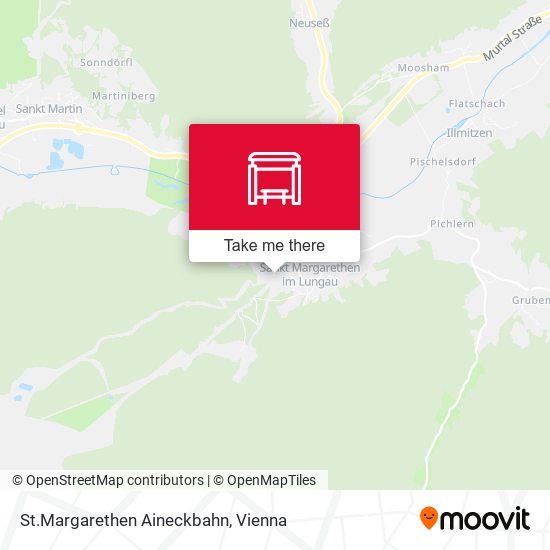 St.Margarethen Aineckbahn map
