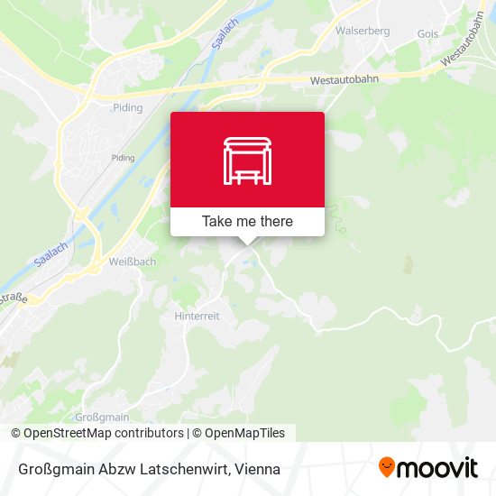 Großgmain Abzw Latschenwirt map