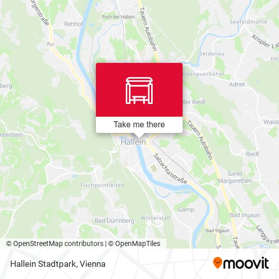 Hallein Stadtpark map