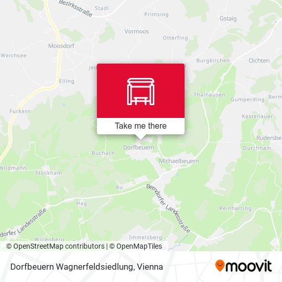 Dorfbeuern Wagnerfeldsiedlung map