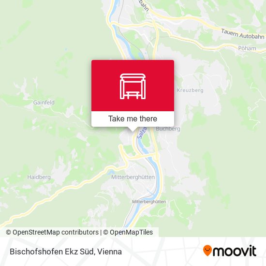 Bischofshofen Ekz Süd map
