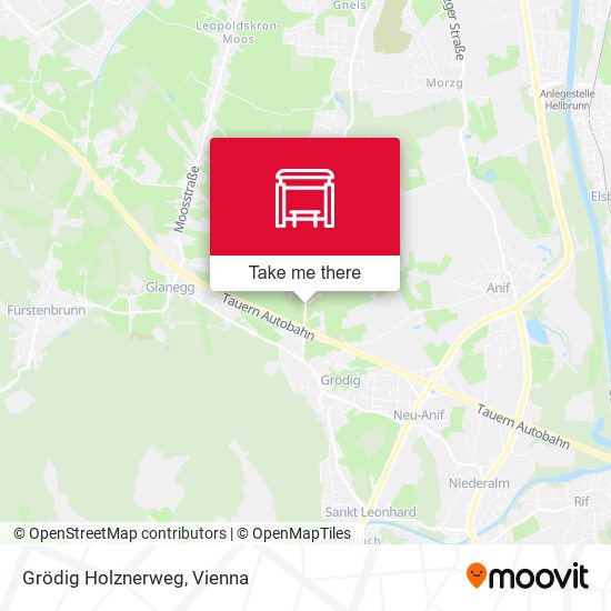 Grödig Holznerweg map