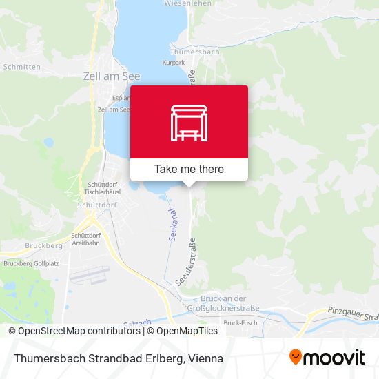 Thumersbach Strandbad Erlberg map