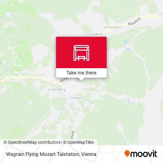 Wagrain Flying Mozart Talstation map