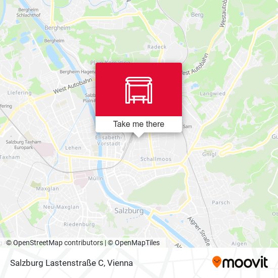 Salzburg Lastenstraße C map