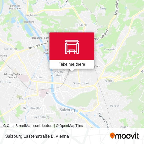 Salzburg Lastenstraße B map
