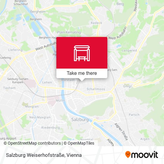 Salzburg Weiserhofstraße map