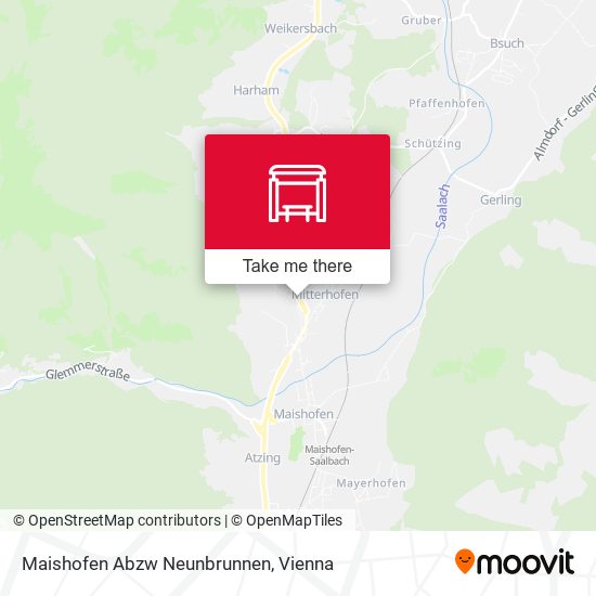 Maishofen Abzw Neunbrunnen map