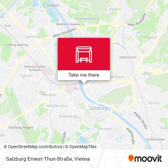 Salzburg Ernest-Thun-Straße map