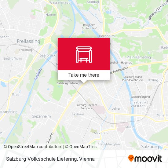 Salzburg Volksschule Liefering map
