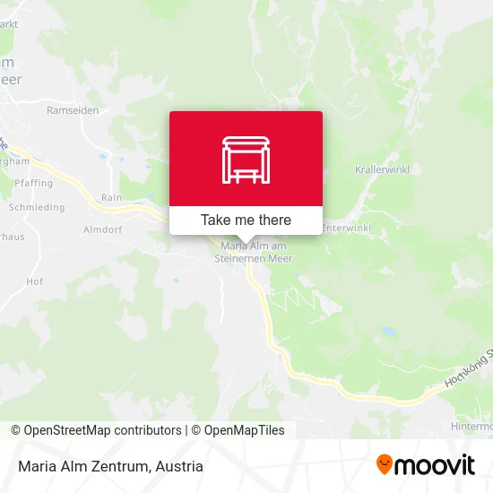 Maria Alm Zentrum map