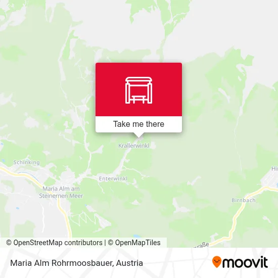Maria Alm Rohrmoosbauer map