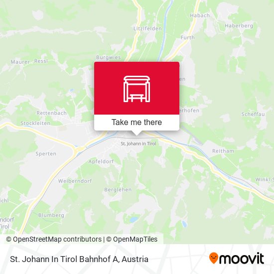 St. Johann In Tirol Bahnhof A map