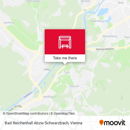 Bad Reichenhall Abzw Schwarzbach map