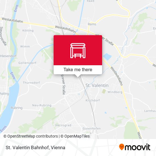 St. Valentin Bahnhof map