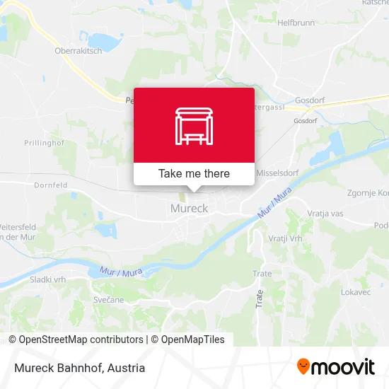 Mureck Bahnhof map