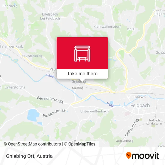 Gniebing Ort map