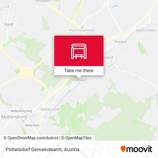 Pöttelsdorf Gemeindeamt map