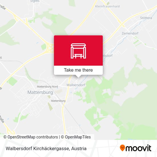 Walbersdorf Kirchäckergasse map
