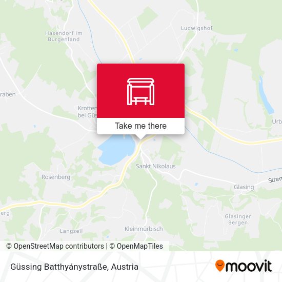 Güssing Batthyánystraße map