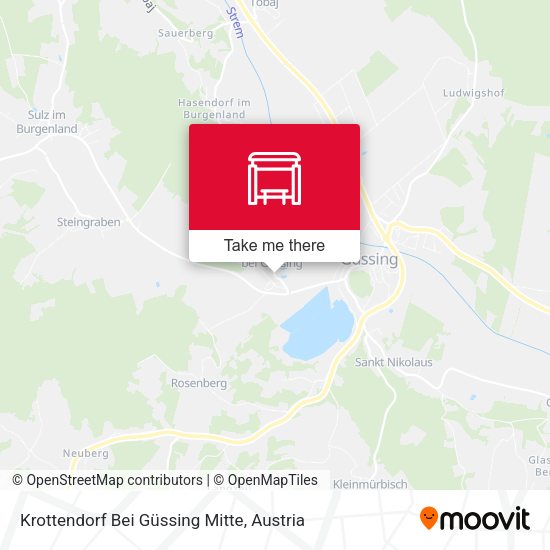 Krottendorf Bei Güssing Mitte map