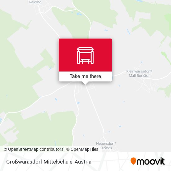 Großwarasdorf Mittelschule map