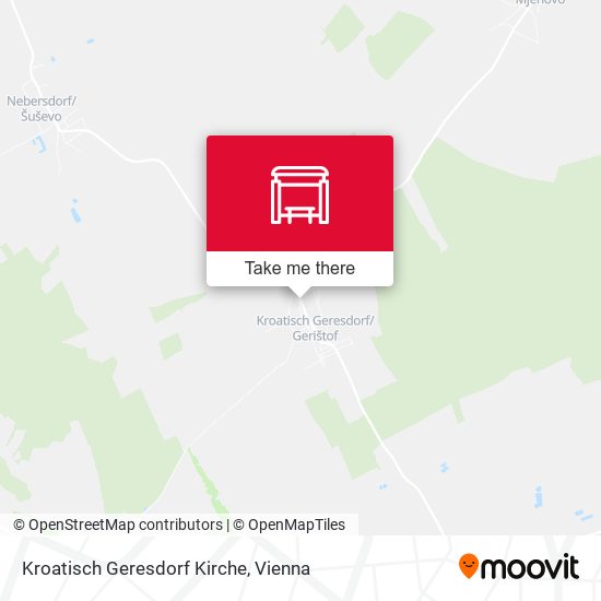 Kroatisch Geresdorf Kirche map