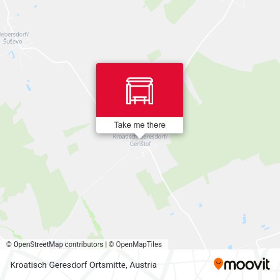 Kroatisch Geresdorf Ortsmitte map