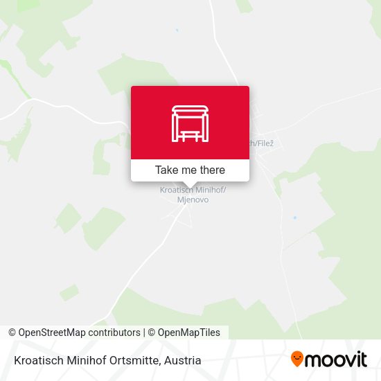Kroatisch Minihof Ortsmitte map