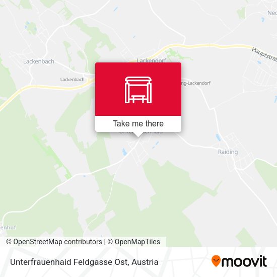 Unterfrauenhaid Feldgasse Ost map