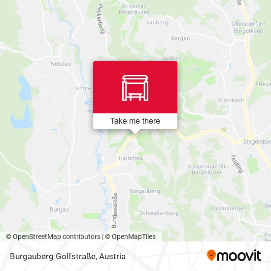 Burgauberg Golfstraße map