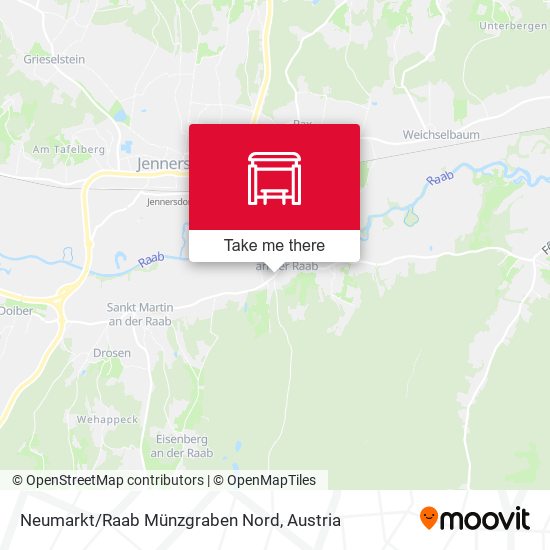 Neumarkt/Raab Münzgraben Nord map