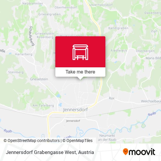 Jennersdorf Grabengasse West map