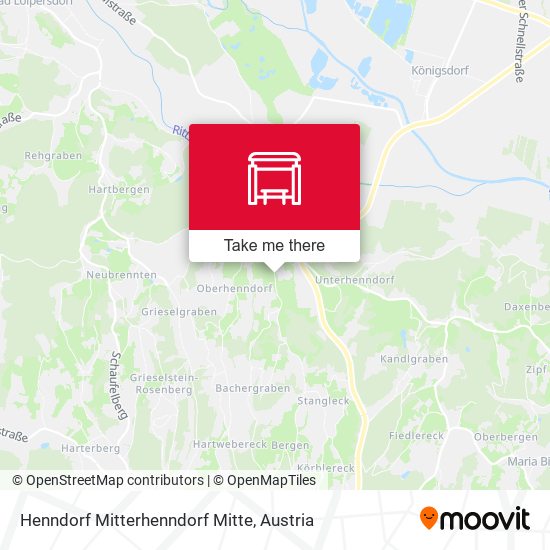 Henndorf Mitterhenndorf Mitte map