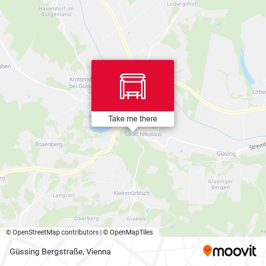 Güssing Bergstraße map