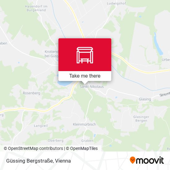 Güssing Bergstraße map
