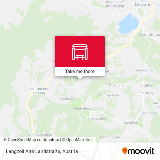 Langzeil Alte Landstraße map
