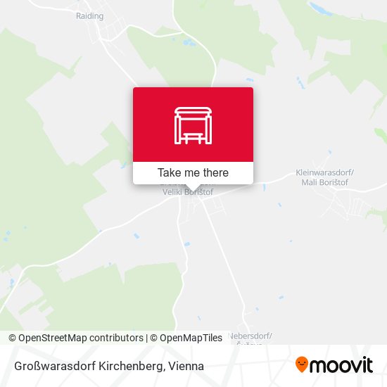 Großwarasdorf Kirchenberg map
