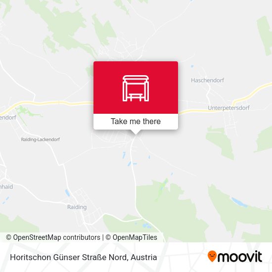 Horitschon Günser Straße Nord map