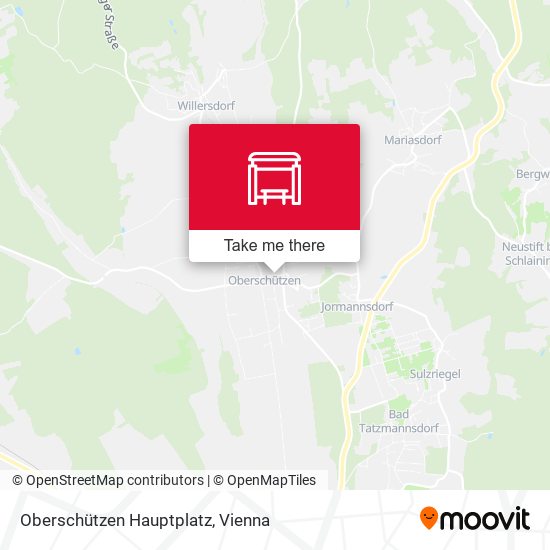 Oberschützen Hauptplatz map