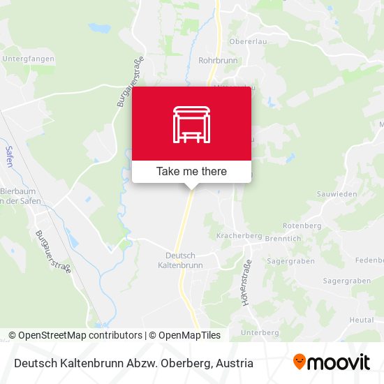 Deutsch Kaltenbrunn Abzw. Oberberg map