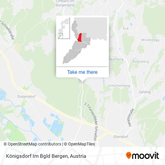 Königsdorf Im Bgld Bergen map