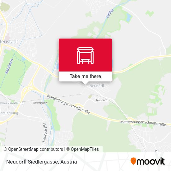 Neudörfl Siedlergasse map
