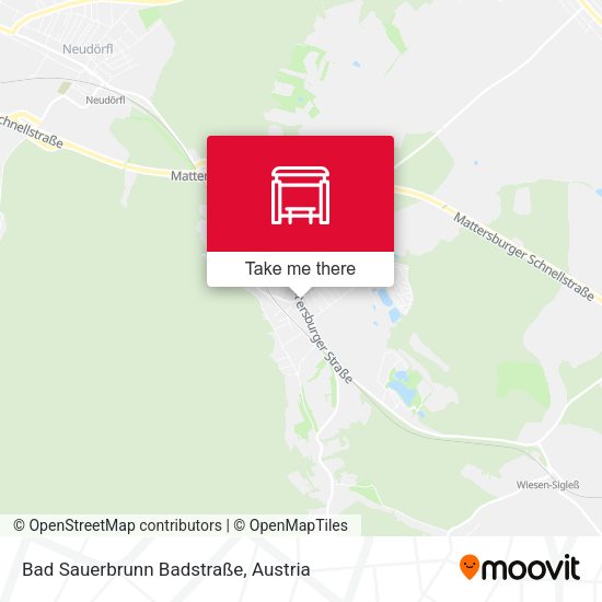 Bad Sauerbrunn Badstraße map