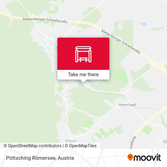 Pöttsching Römersee map