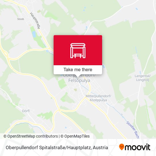 Oberpullendorf Spitalstraße / Hauptplatz map