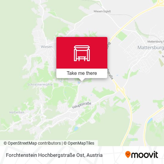 Forchtenstein Hochbergstraße Ost map