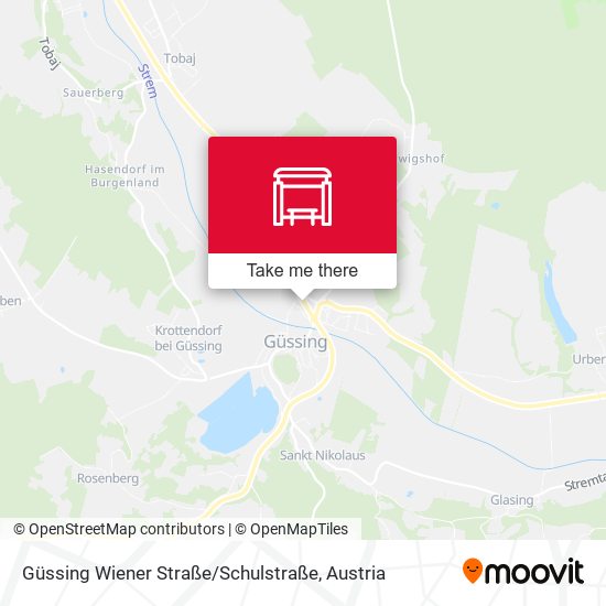 Güssing Wiener Straße / Schulstraße map